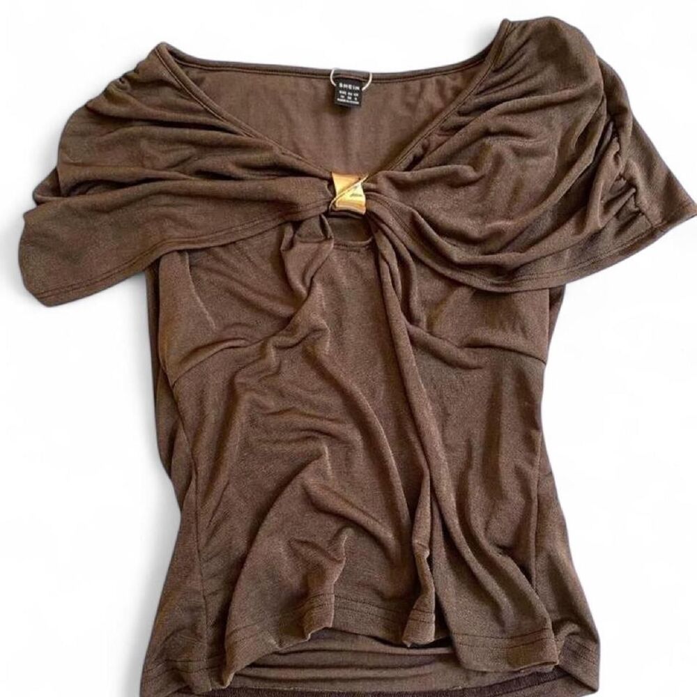Shein Women's Brown Blouse